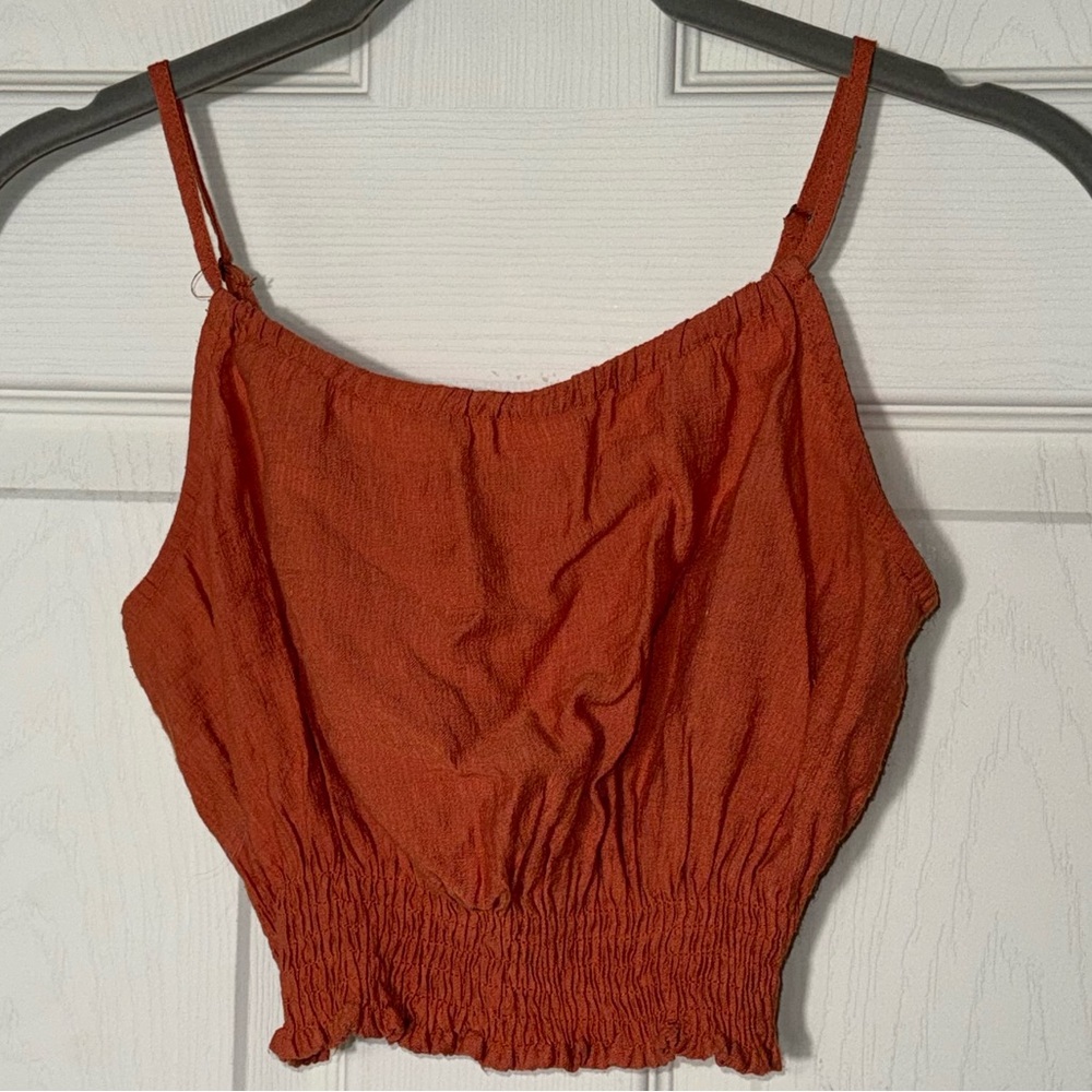 Sky and Sparrow Terracotta Camisole Crop Top Sz XSmall